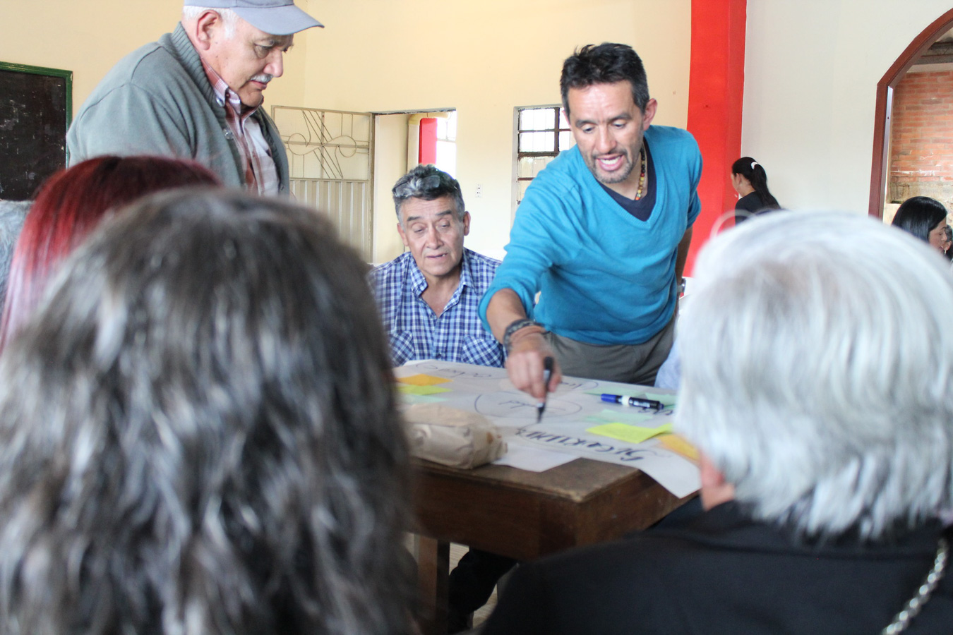 Edwin Bernal facilitando una dinámica